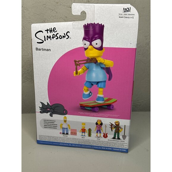 Bartman Action Figure The Simpsons 4" Collectible With Accessories Skateboard & - Picture 2 of 3